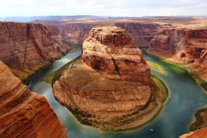 River Going Through the Grand Canyon